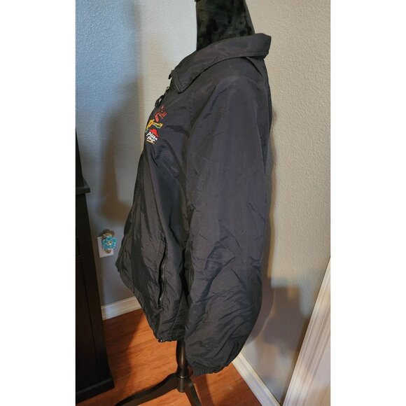 Vintage Land's End Pizza Hut MAC 2000 Jacket  Embroidered Logo & Guitar Design - Picture 4 of 11
